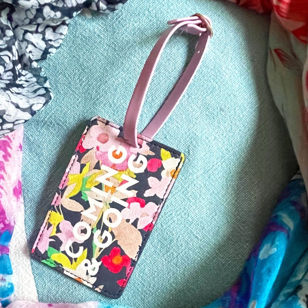 Floral Luggage Tag